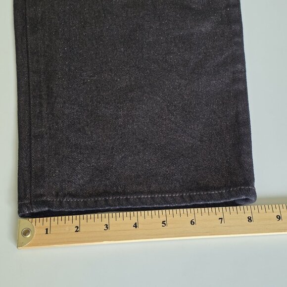 Old Navy Pants Womens 12 Black Metallic Shimmer High Rise OG Loose Whimsigoth - Picture 10 of 16